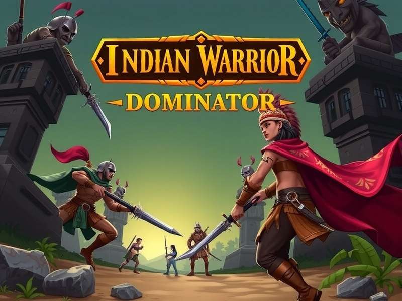 Indian Warrior Dominator Game Cover Art Indian Warrior Dominator Game Cover